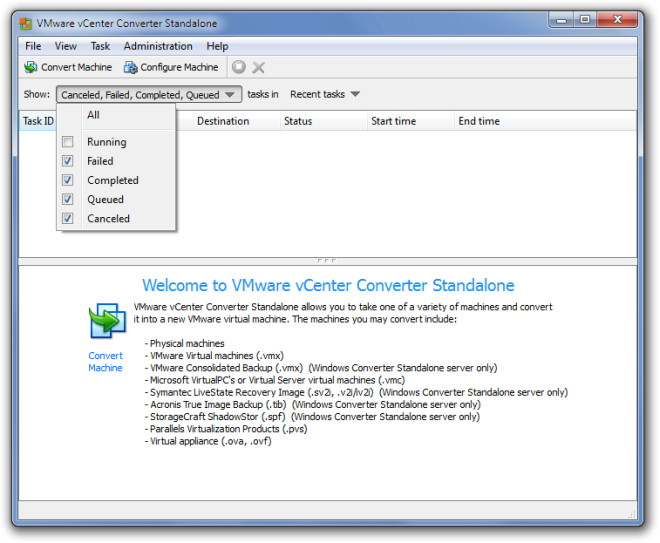 vmware converter physical to ovf